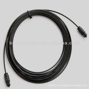 Cable de audio óptico digital - moldeado - M / M, 16FT / 5 M, negro